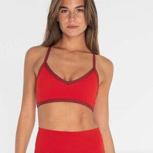 Shop Form V-neck Y Bra + Leggings Cherry/Sweetheart